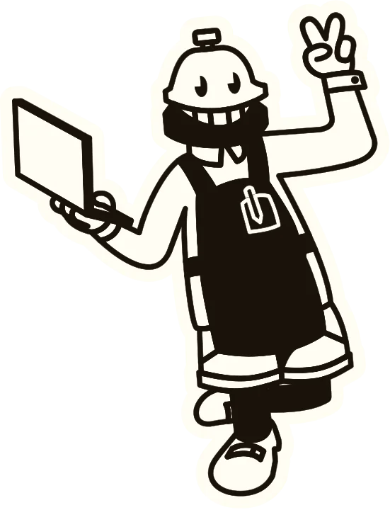 Zelinho com um tablet